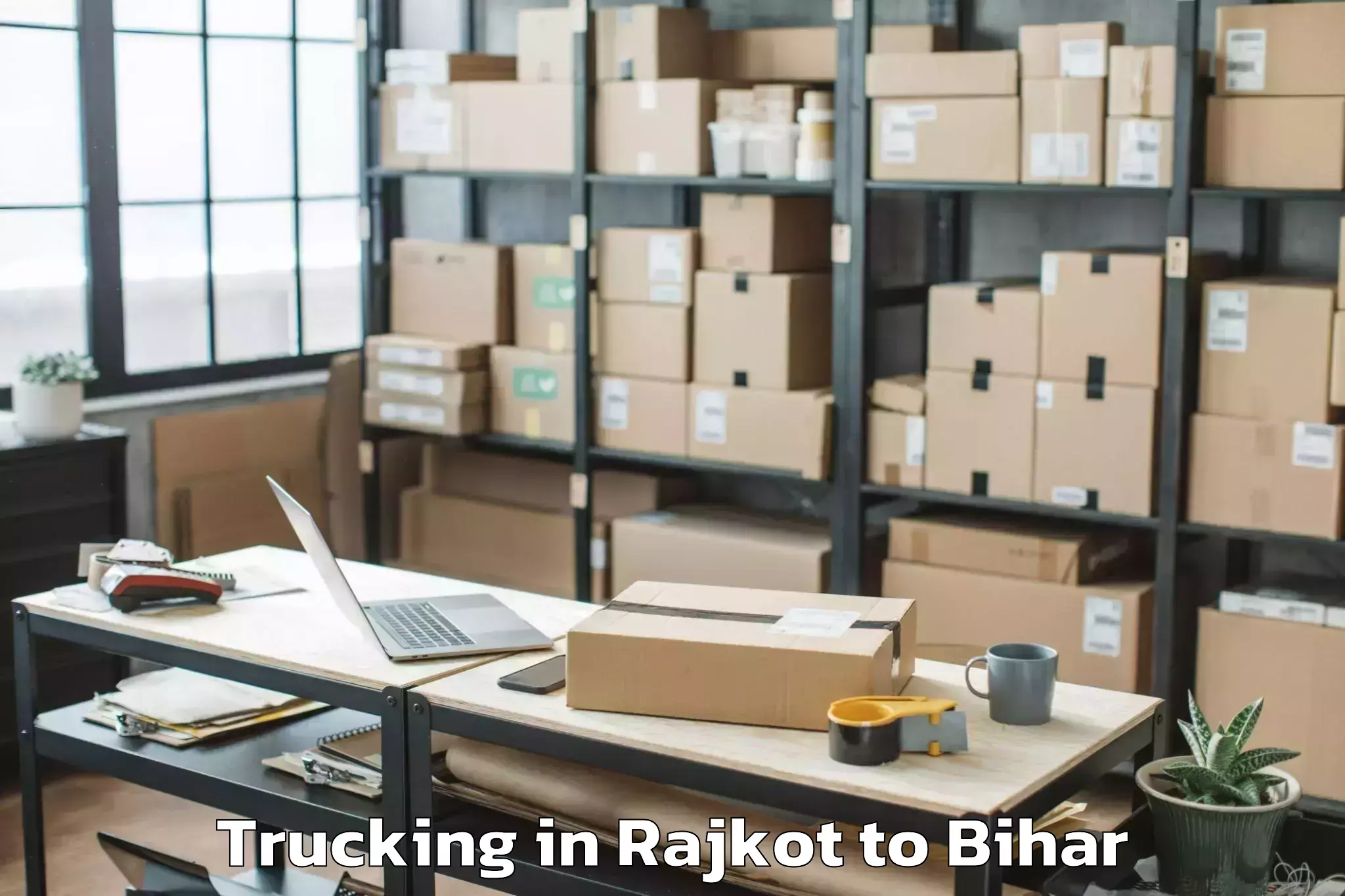 Reliable Rajkot to Teghra Trucking